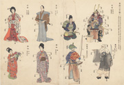 An Illustration of the Historical Evolution of Clothing, Sheet 2, Illustration 10, Kokushi daijiten, Volume 2